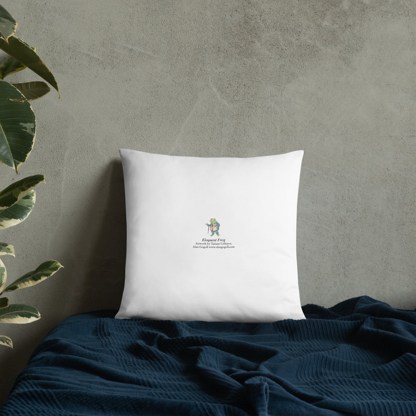 Eloquent Frog Pillow