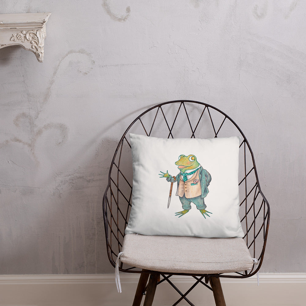 Eloquent Frog Pillow