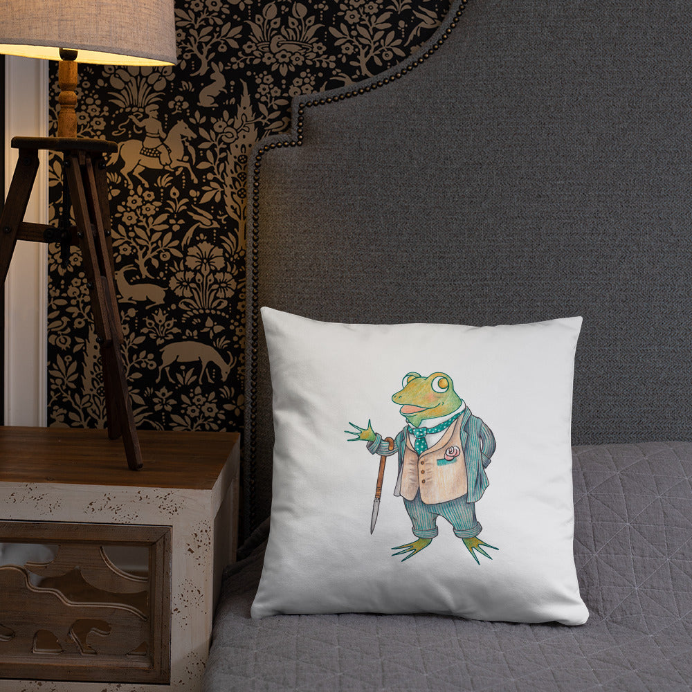 Eloquent Frog Pillow