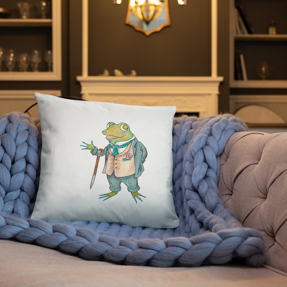 Eloquent Frog Pillow