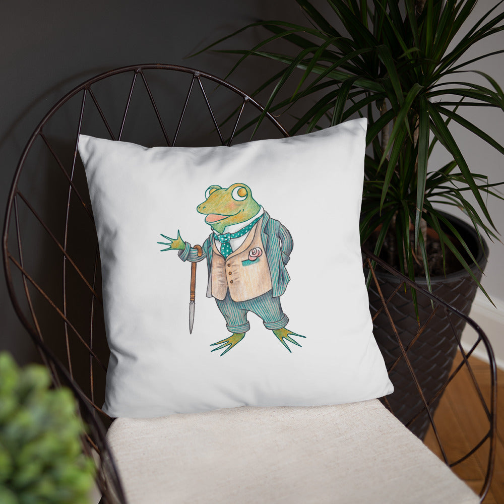 Eloquent Frog Pillow