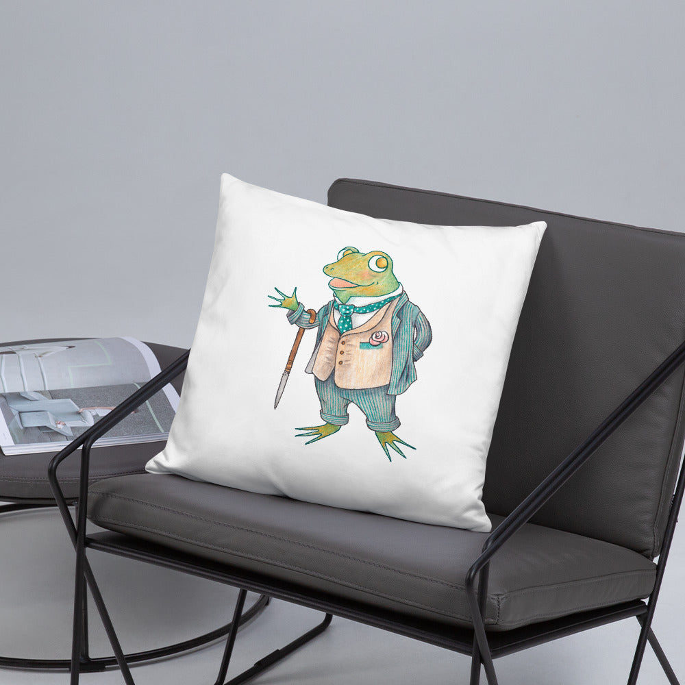 Eloquent Frog Pillow