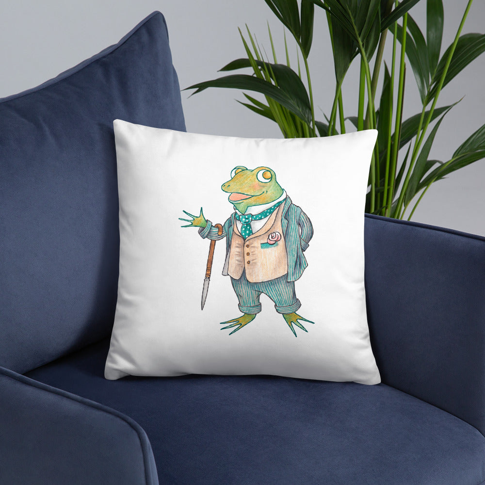 Eloquent Frog Pillow