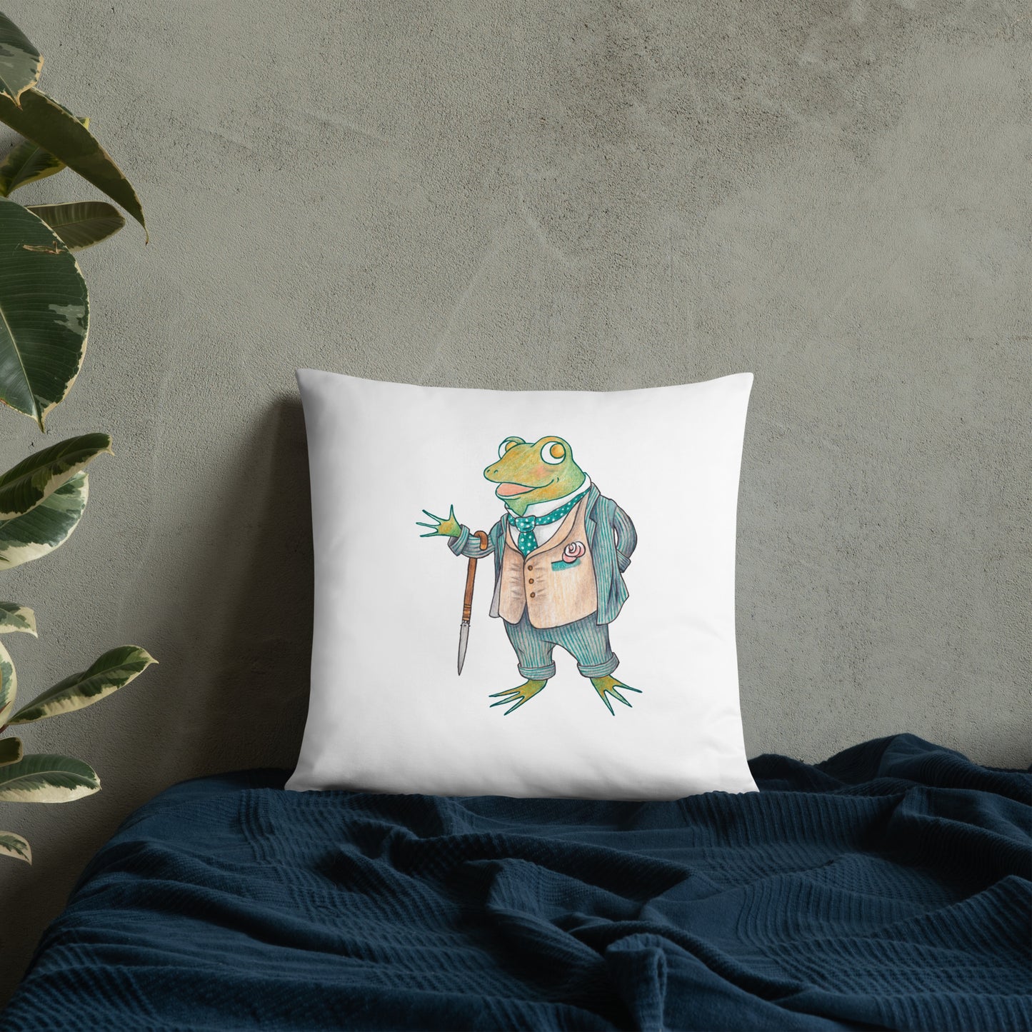 Eloquent Frog Pillow