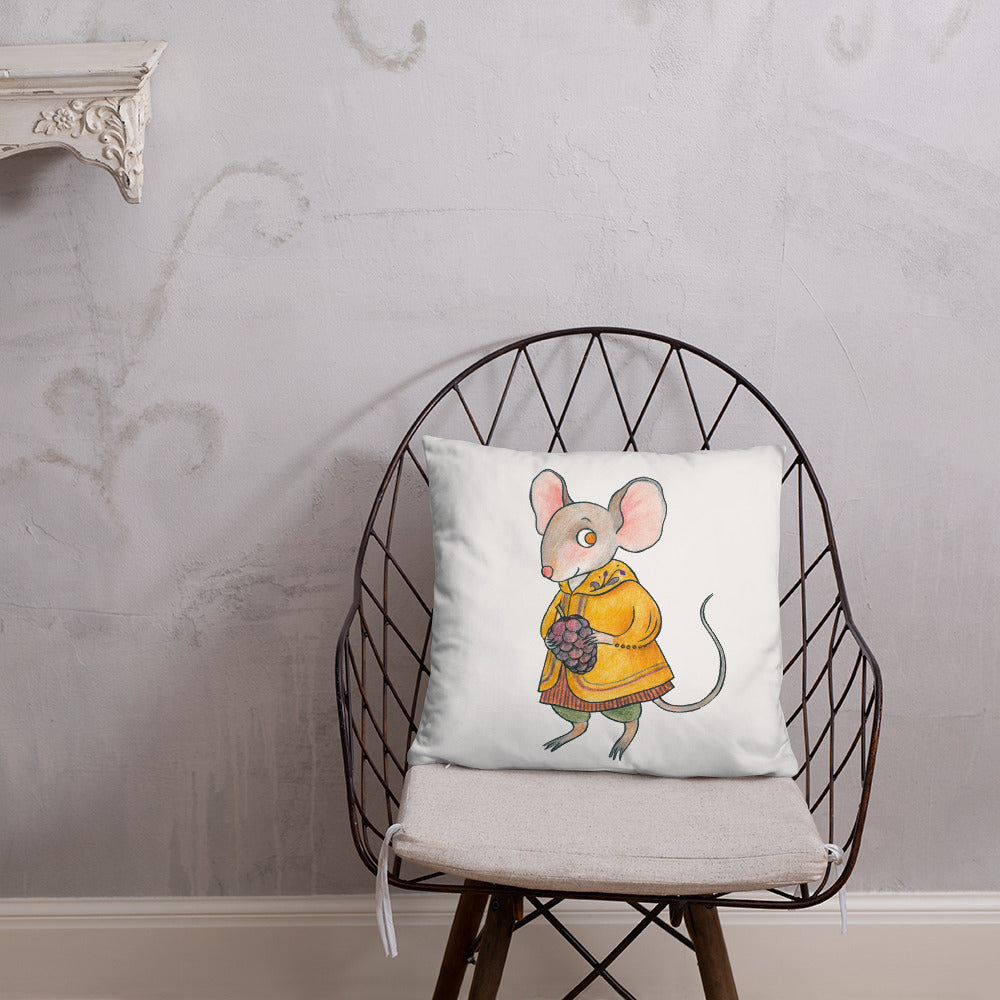 Mulberry Mouse Pillow