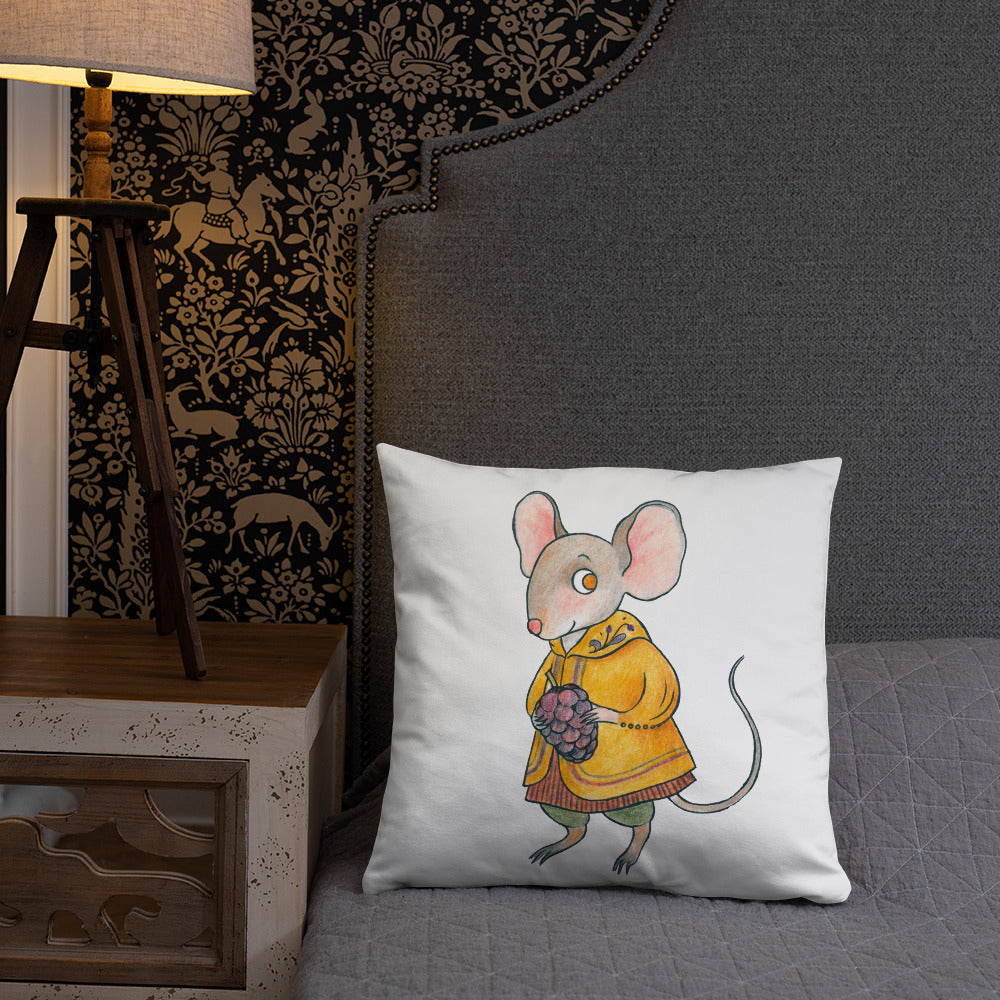 Mulberry Mouse Pillow