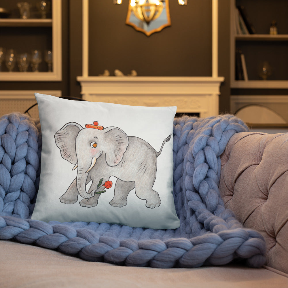 Friendly Elephant Pillow