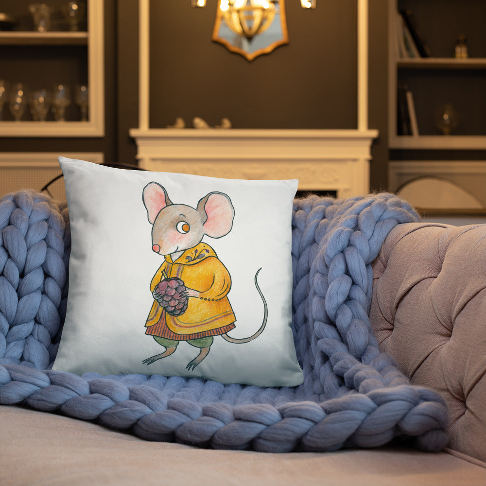 Mulberry Mouse Pillow