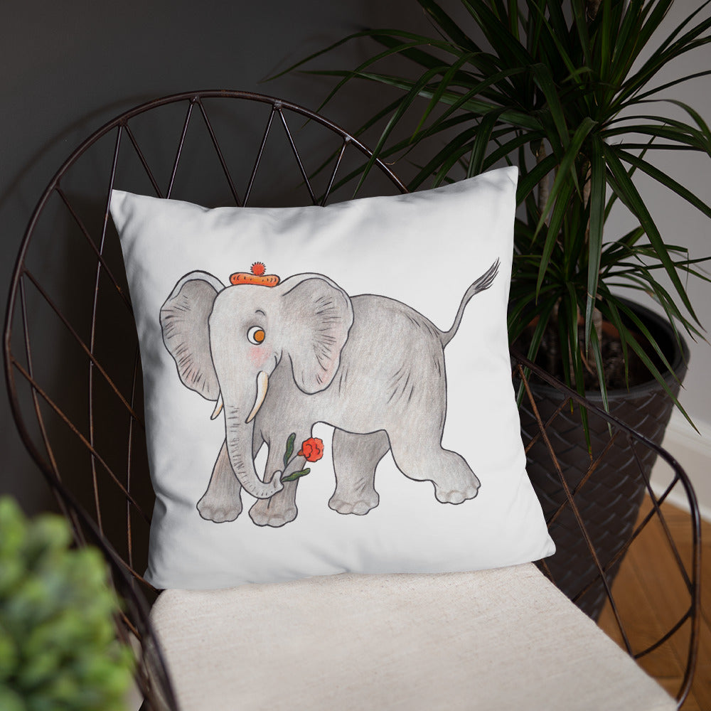 Friendly Elephant Pillow