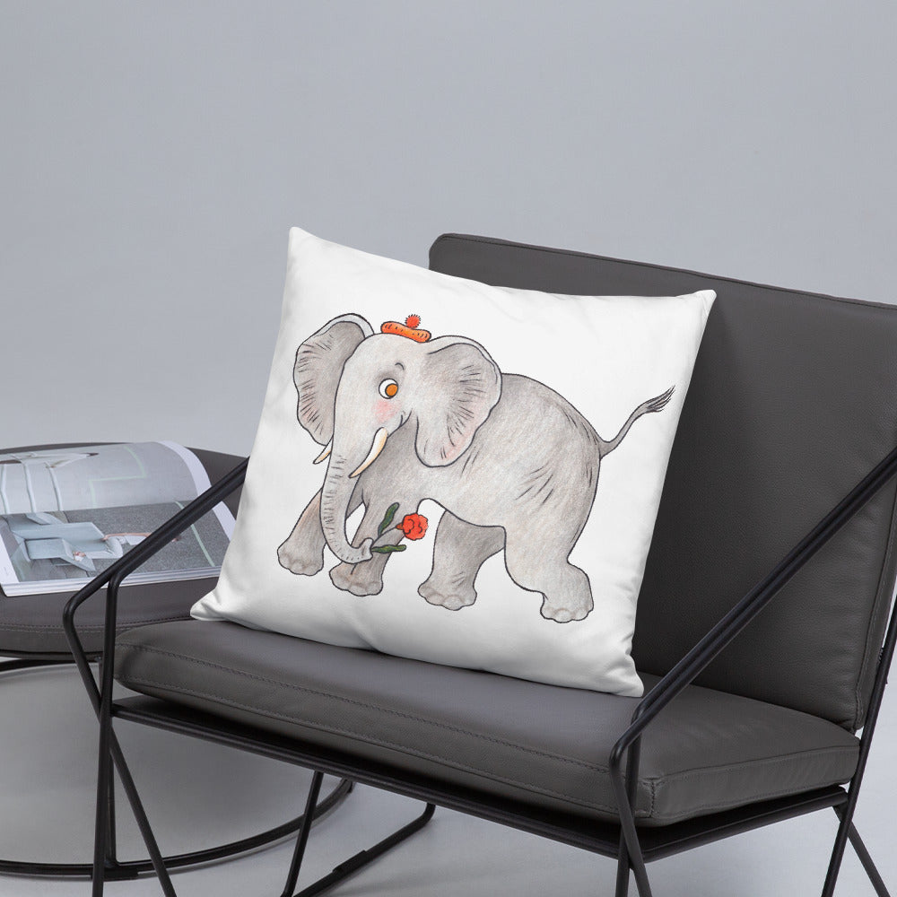 Friendly Elephant Pillow