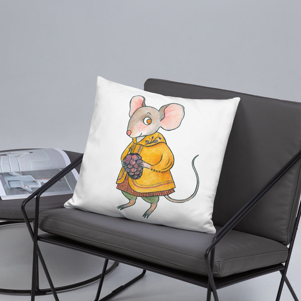 Mulberry Mouse Pillow