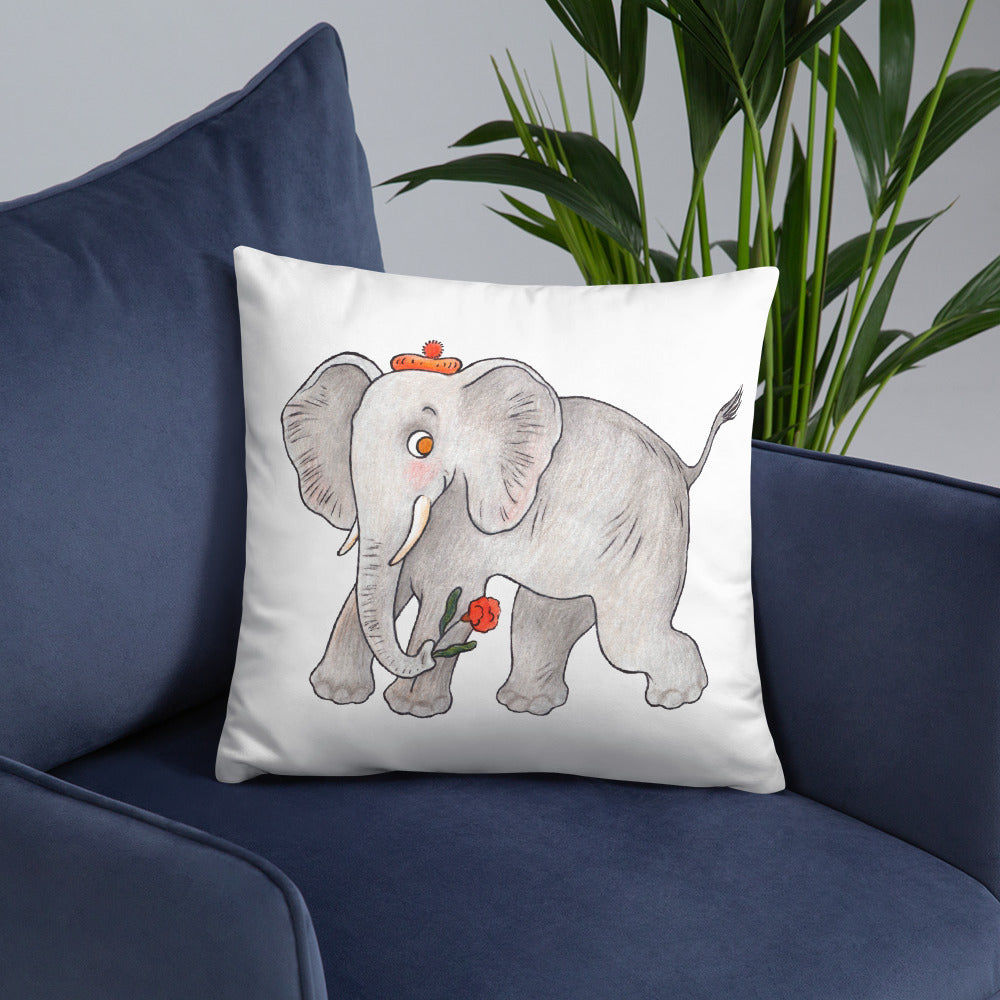 Friendly Elephant Pillow