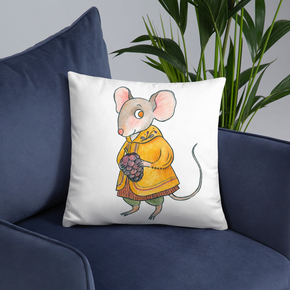 Mulberry Mouse Pillow