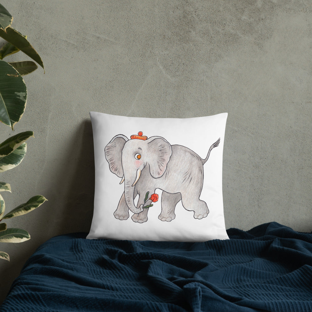 Friendly Elephant Pillow