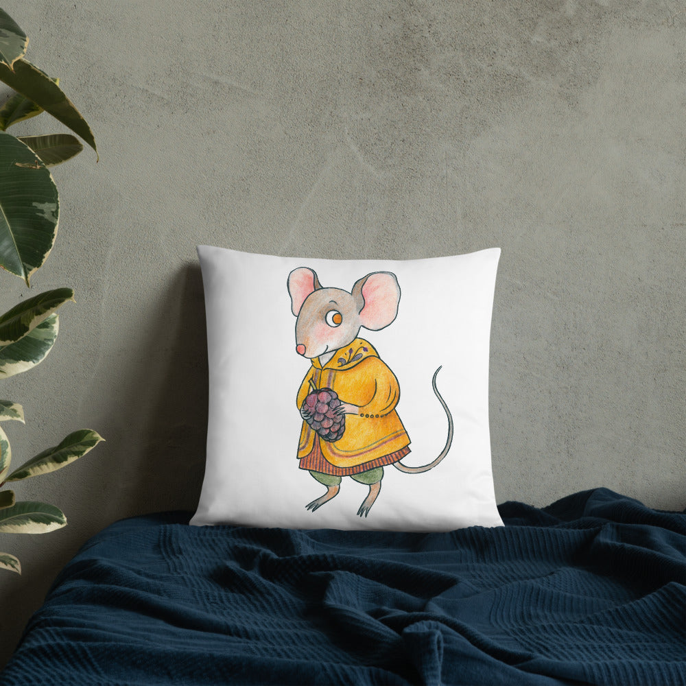 Mulberry Mouse Pillow