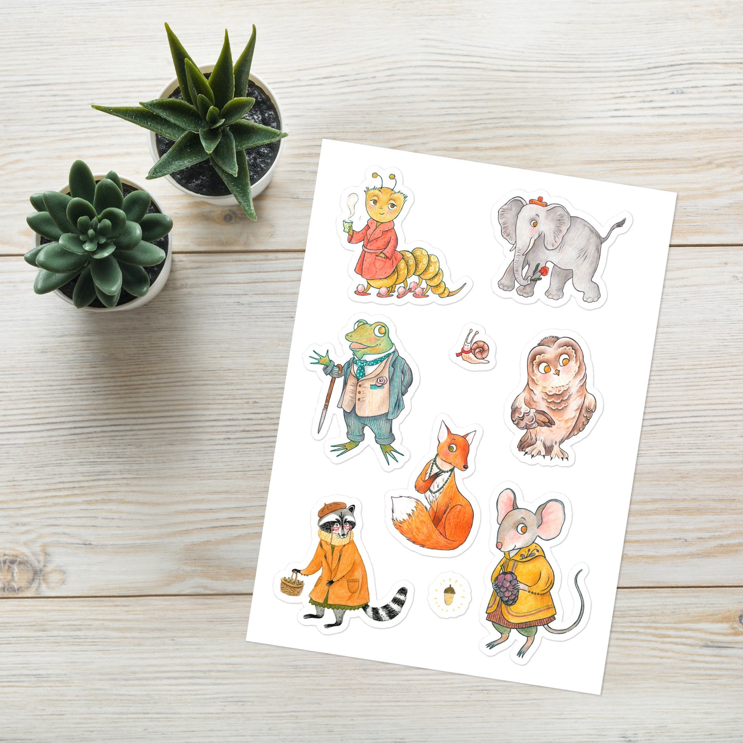 Animals Sticker Sheet