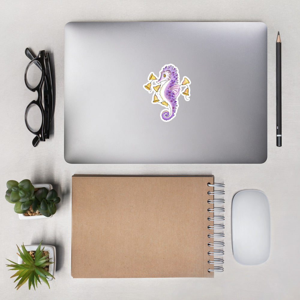 Seahorse Bells Sticker