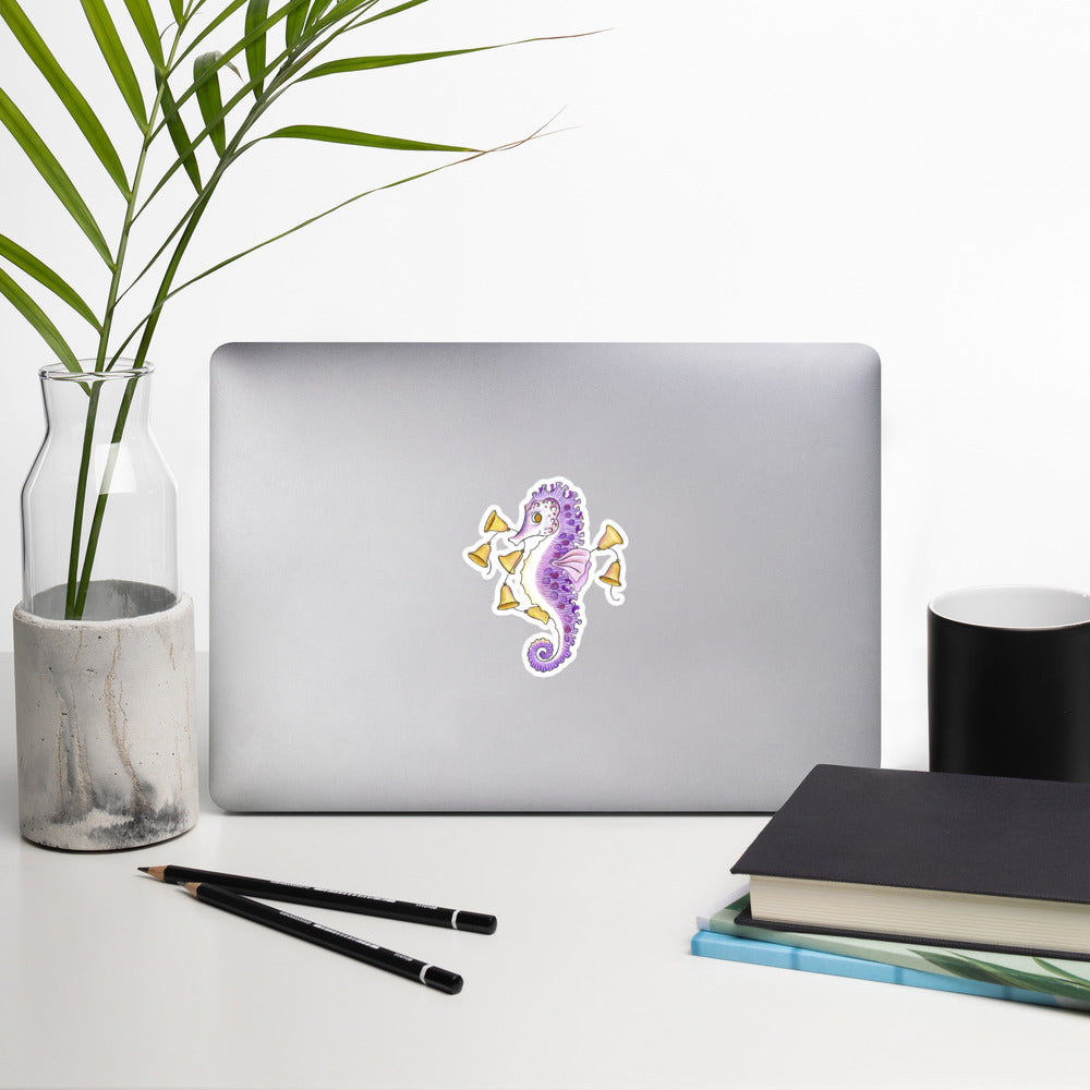 Seahorse Bells Sticker