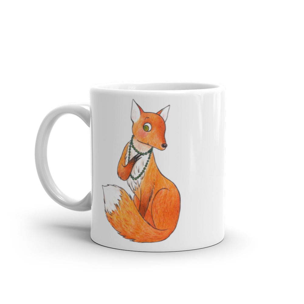 One Line Fox Mug